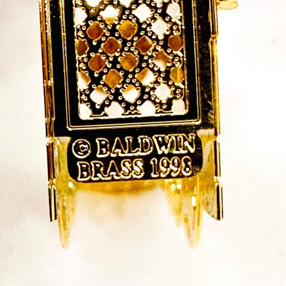 Baldwin 24kt Plated Vtg. Train Ornament (1998) - Picture 7 of 9